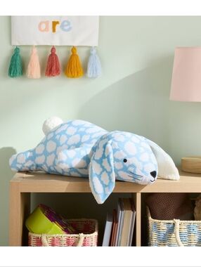 Weighted Bunny Plush Throw Pillow